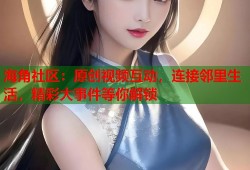 海角社区：原创视频互动，连接邻里生活，精彩大事件等你解锁
