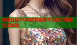 海角社区8340智慧服务平台助力便捷生活体验