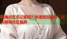 海角社区忘记密码？快速找回密码，轻松解锁社区服务