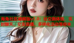 海角社区破解版v1.0：社交新体验，实时聊天、交友直播、多样化活动等你来
