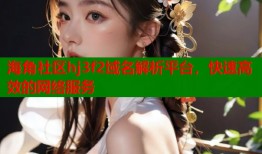 海角社区hj3f2域名解析平台，快速高效的网络服务