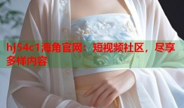 hj54c1海角官网：短视频社区，尽享多样内容
