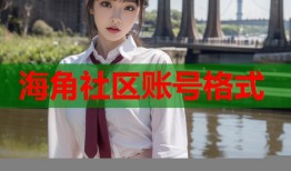 海角社区账号格式