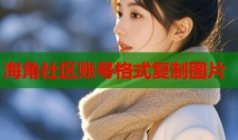 海角社区账号格式复制图片