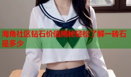海角社区钻石价值揭秘轻松了解一砖石是多少