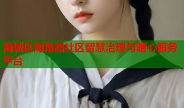 海城区海角路社区智慧治理与暖心服务平台