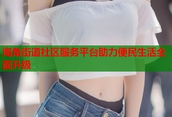 海角街道社区服务平台助力便民生活全面升级