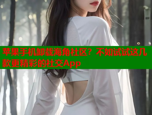 苹果手机卸载海角社区？不如试试这几款更精彩的社交App