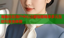 海角社区用户中心注册指南畅享多元互动与安全体验