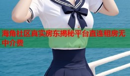 海角社区真实房东揭秘平台直连租房无中介费