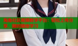 海角社区视频教学平台：轻松上传分享，随时随地学习