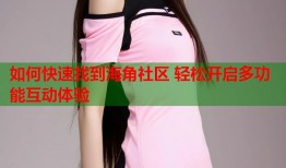 如何快速找到海角社区 轻松开启多功能互动体验