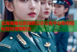 北海海角社区招聘公示公告平台助你轻松找到理想职位
