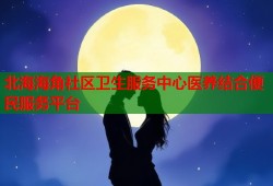 北海海角社区卫生服务中心医养结合便民服务平台