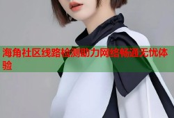 海角社区线路检测助力网络畅通无忧体验