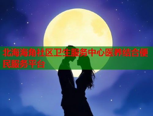 北海海角社区卫生服务中心医养结合便民服务平台