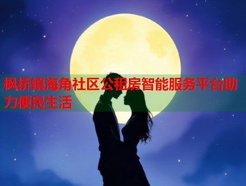 枫桥镇海角社区公租房智能服务平台助力便民生活